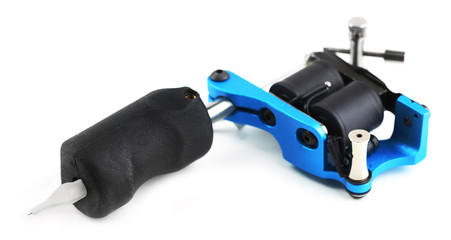 Machine for tattoo, isolated on white