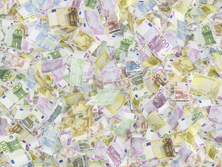 Euro notes on the background.
