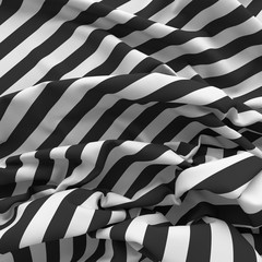 crumpled striped textile background - 87783789