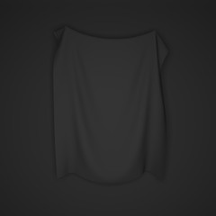 Cloth frame background with drapery, blank for text or other