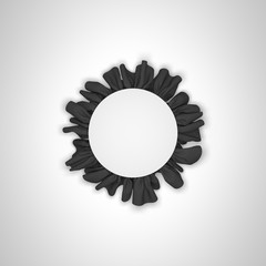 Cloth frame background with drapery