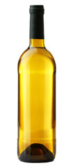 Wine bottle isolated on white