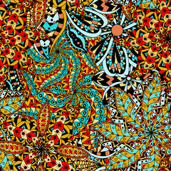 Vector seamless ethnic pattern