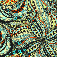 Vector seamless ethnic pattern