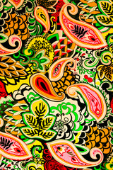 colorful paisley background