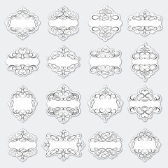 Blank frame and label set