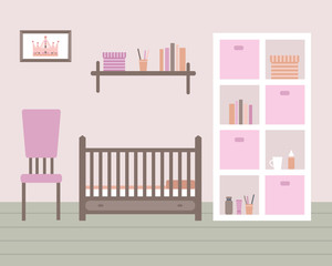 Baby room with furniture.