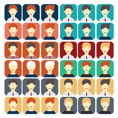 set of flat design icons businessman © UVAconcept