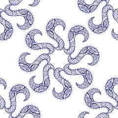 seamless blue pattern
