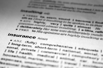 insurance word