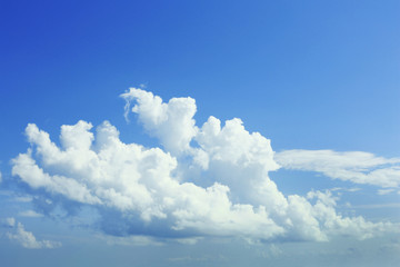 Blue sky with white clouds