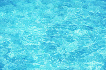 Beautiful view of ocean water on island in resort