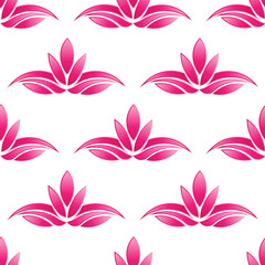 Lotus pattern background.Seamless