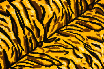 Texture fabric of tiger for background