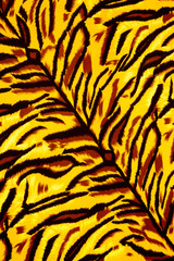 Texture fabric of tiger for background