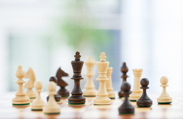 Chess business concept, leader & success
