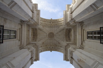Fototapeta premium Arco da Rua Augusta in Lisbon, Portugal