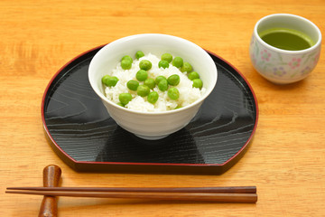 豆ご飯/美味しい豆ご飯、初夏の季節料理
