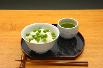 豆ご飯/美味しい豆ご飯、初夏の季節料理