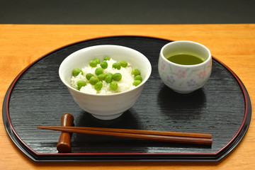 豆ご飯/美味しい豆ご飯、初夏の季節料理