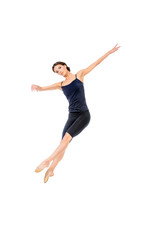 Fototapeta na wymiar ballet jump