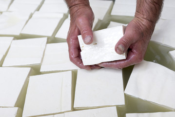 Feta cheese production cubes © Belish