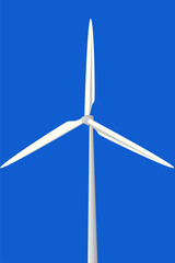 Naklejka premium windturbine vector and blue sky image