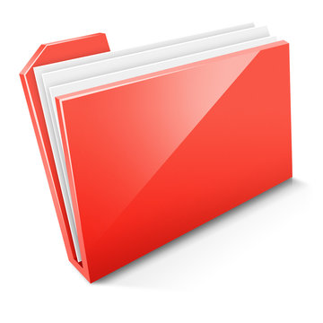 Czerwona ikona katalogu
