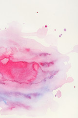 Watercolor texture on paper close-up