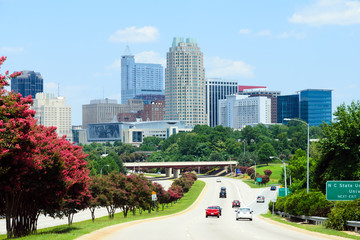 View on downtown Raleigh, NC. USA