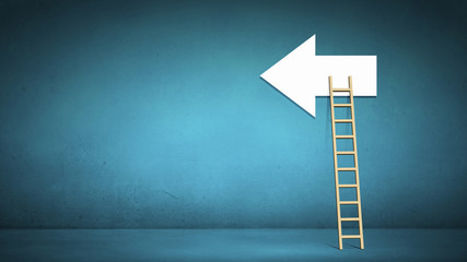 Conceptual image with ladder