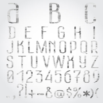 Vector abstract alphabet, 10eps