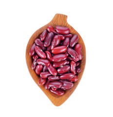 Red kidney beans isolate on white.