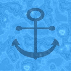 Seamless anchor generated texture background in blue