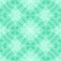 Seamless mosaic pattern or background in green