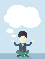 Businessman get the idea