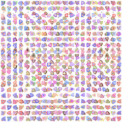 Striped hand drawn vector seamless pattern with ethnic and  tribal motives