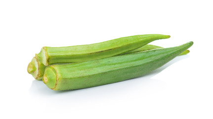 green roselle on white background