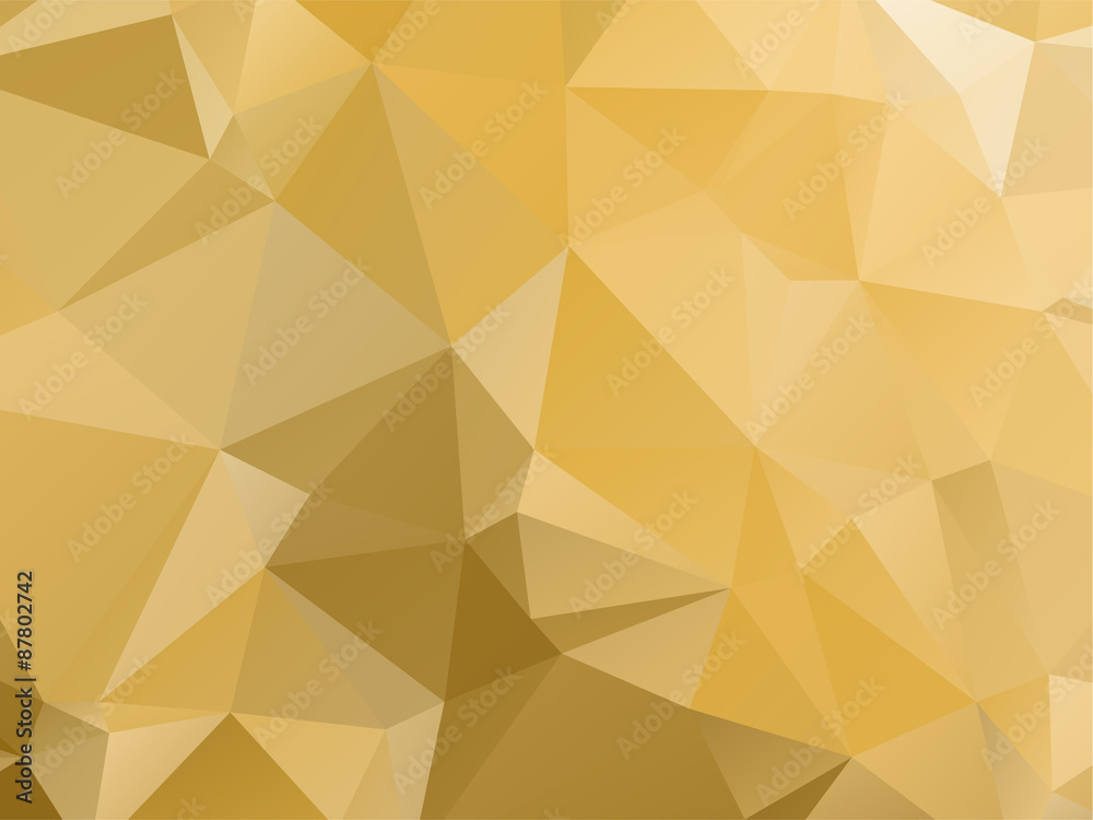 Wall mural gold vector background triangular