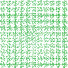 Seamless pattern in green color. Inspired by banknote and money