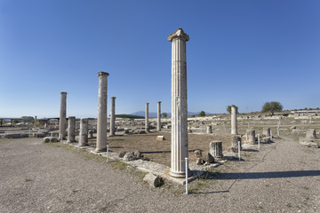 Ruins in Pella, the native town of Alexander the Great, Greece