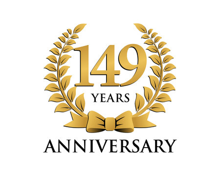 anniversary logo ribbon wreath 149