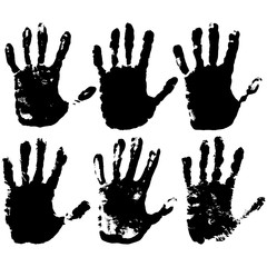 Grunge hands design.