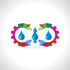 water drop concept vector illustration 