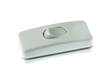 Plastic switch isolated on white