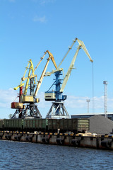 Fototapeta premium Cargo Container Crane