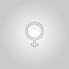 female sign icon.