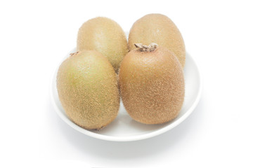 Kiwi fruit isolated on white background