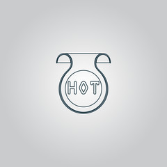 Bookmark with Hot message