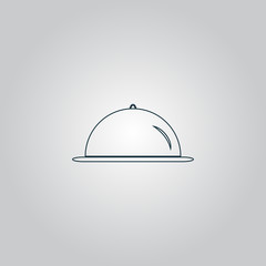 Restaurant cloche icon